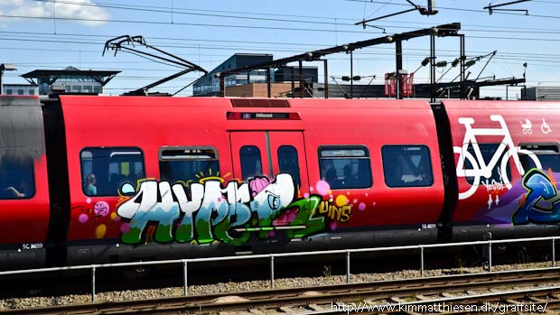 dansk graffiti S-trains