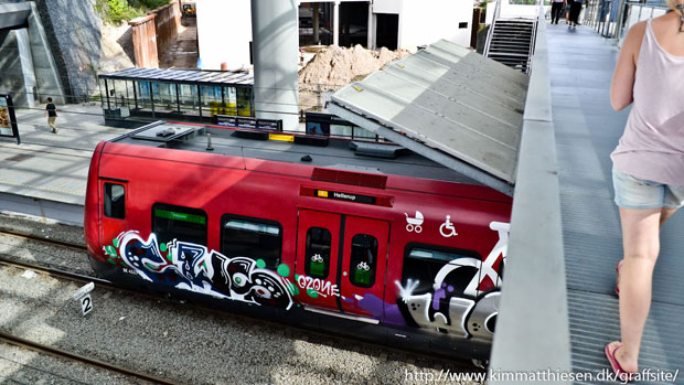 dansk graffiti s-tog