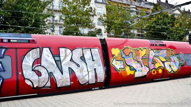danish graffiti s-train